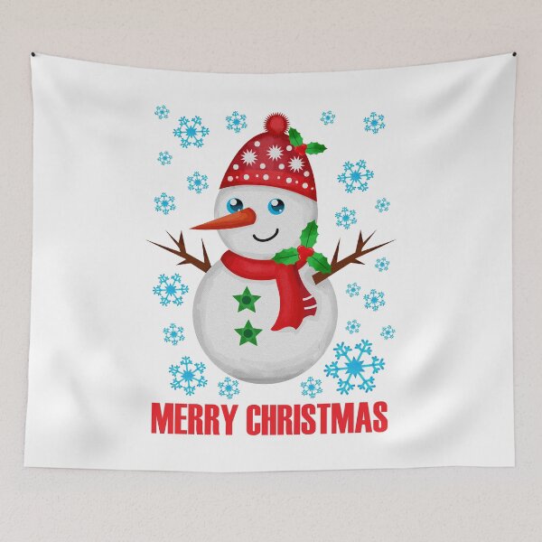 Item preview, Christmas Snowman cute with snowflakes winter designed and sold by MisPuHoney.