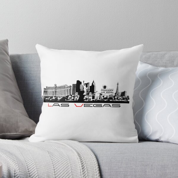 Las Vegas skyline Throw Pillow
