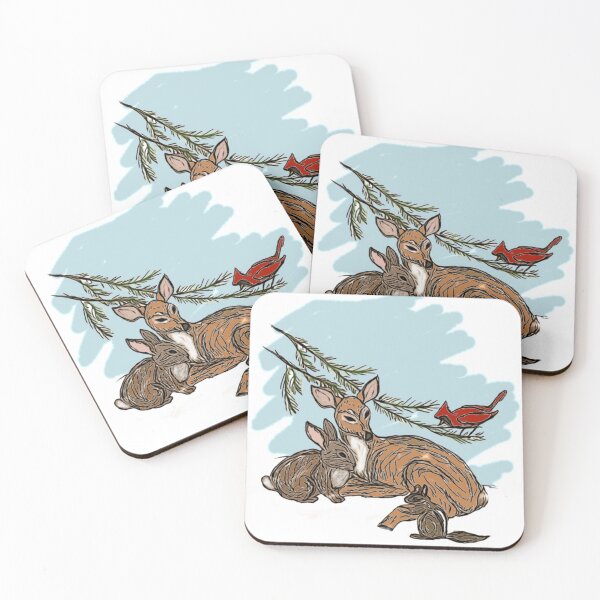 Item preview, winter animal scene  designed and sold by animalartt.