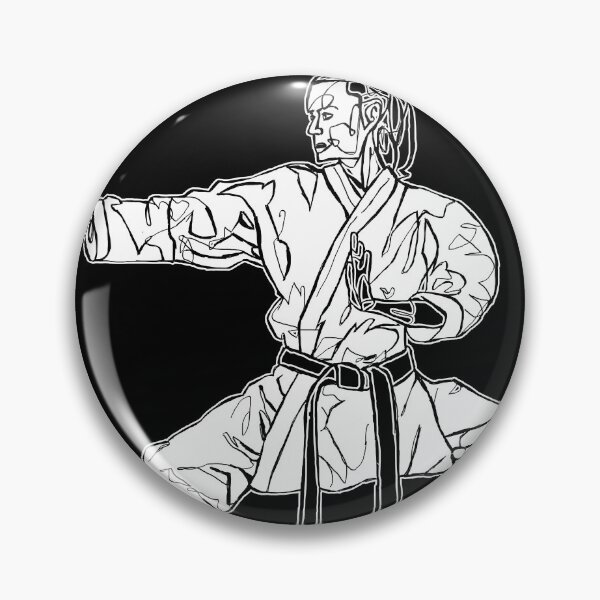 Item preview, Karate Karateka Kata Drawing, Black Belt MMA designed and sold by danceink.