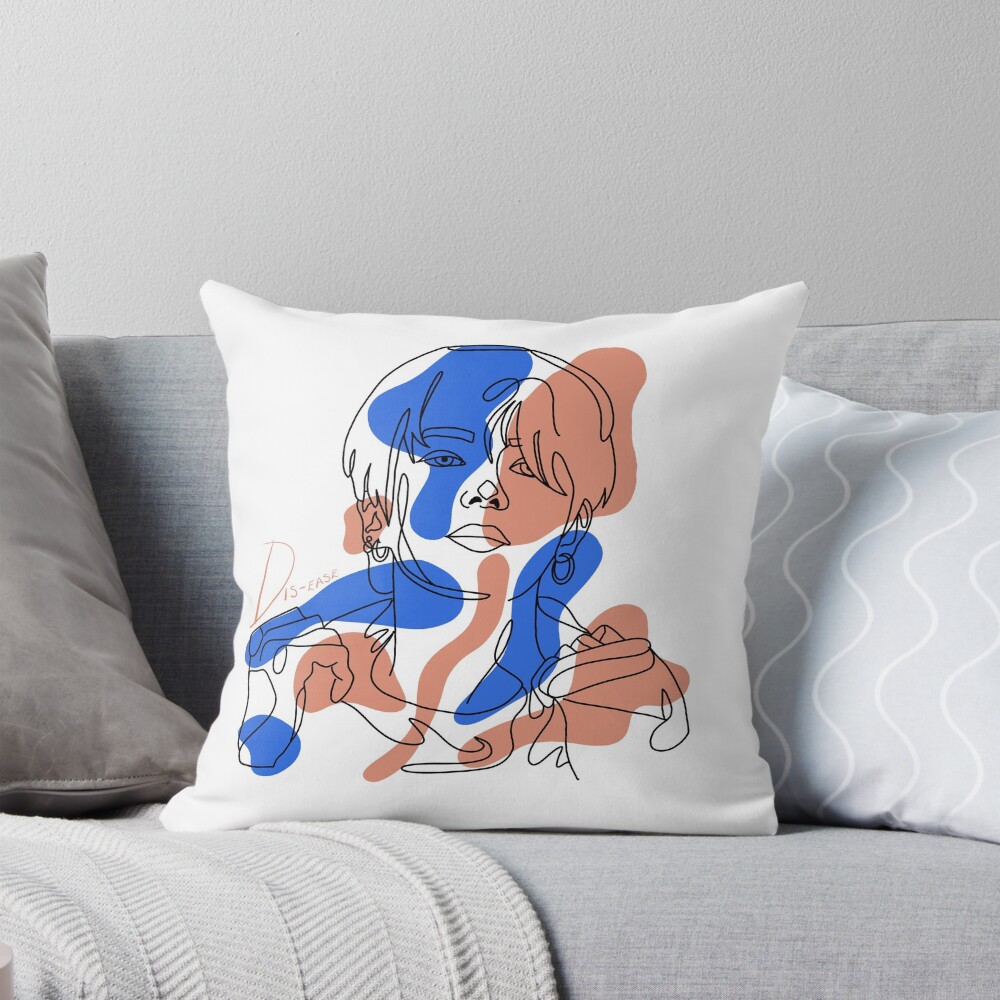 Item preview, Throw Pillow designed and sold by midnightcityy.