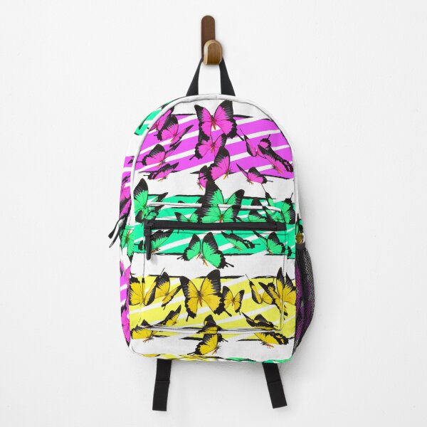 Item preview, Colorful Papillon - Cute Butterfly - Girlie - Stripes Geometric Pattern designed and sold by BigWildKiwi.