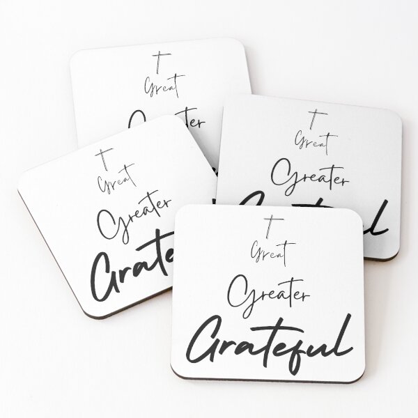 Item preview, Cross Great Greater Grateful (Grateful for) designed and sold by OneCherubim.