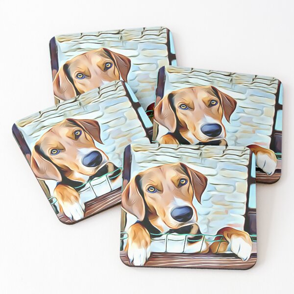 Item preview, English Foxhound Waiting Patiently To Go Fox Hunting designed and sold by Sunleil.