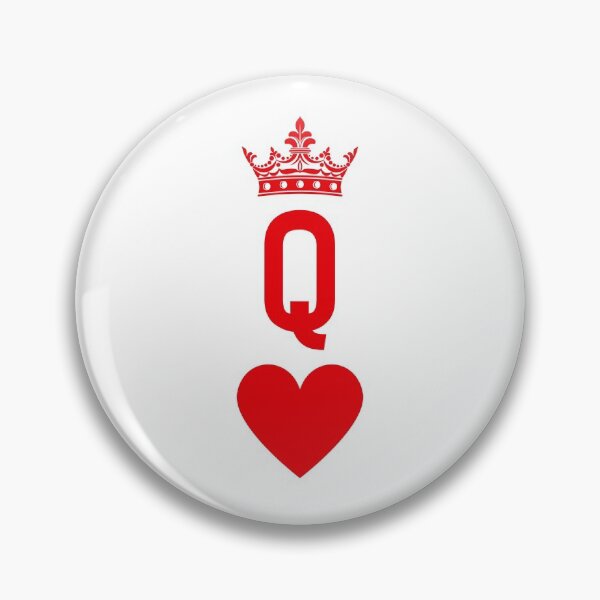 Item preview, Playing Card Queen of Hearts Logo Simple Minimalist Letter Design designed and sold by RoJor.