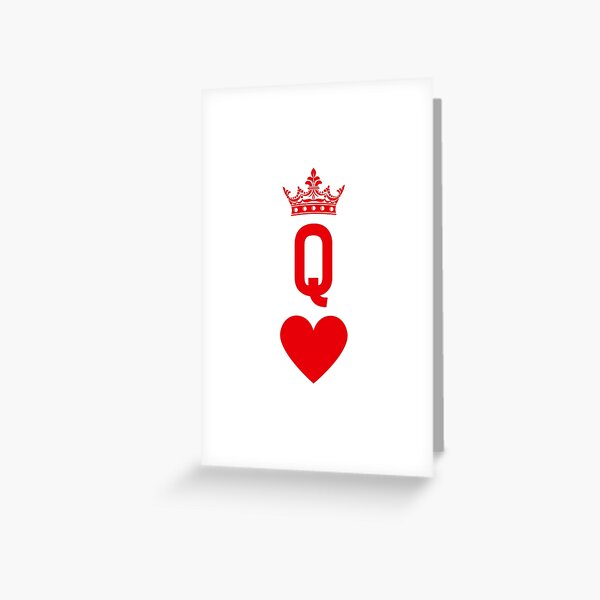 Item preview, Playing Card Queen of Hearts Logo Simple Minimalist Letter Design designed and sold by RoJor.