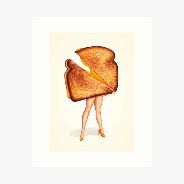 Item preview, Grilled Cheese Sandwich Pin-up designed and sold by Kelly  Gilleran.