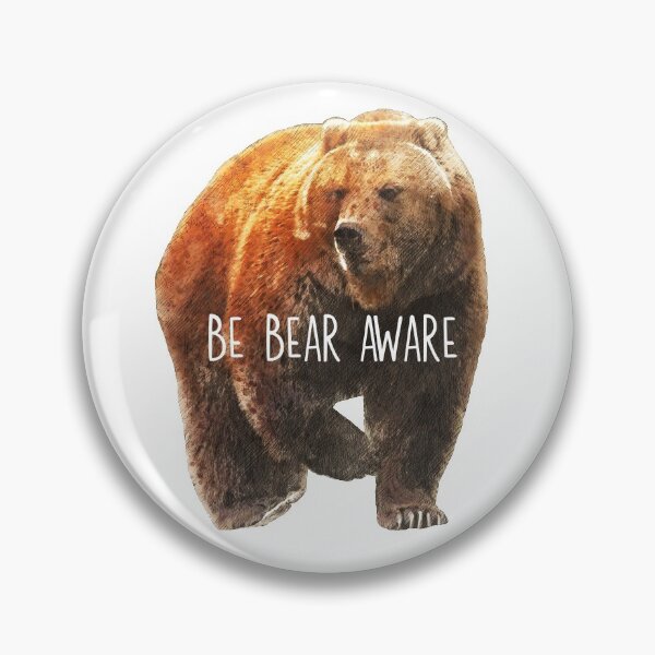 Heaving Bosoms Be Bear Aware Pin