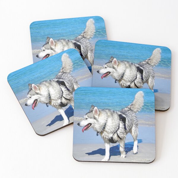 Item preview, Husky at the Beach designed and sold by eidann.
