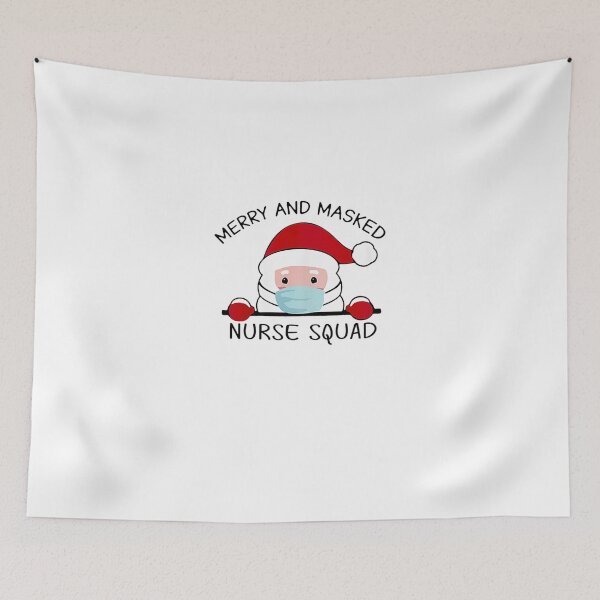 Item preview, Merry And Masked Nurse Squad 2020 Nurse Christmas Quarantine designed and sold by Alex Cuttell.