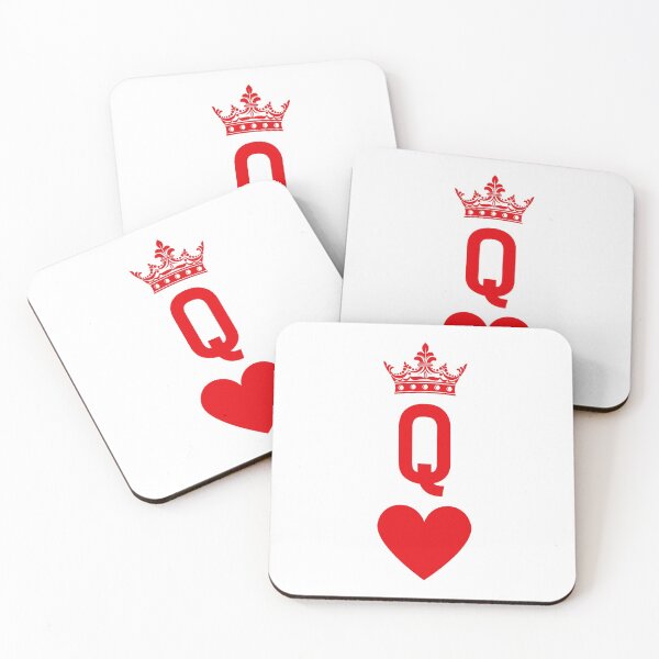 Item preview, Playing Card Queen of Hearts Logo Simple Minimalist Letter Design designed and sold by RoJor.