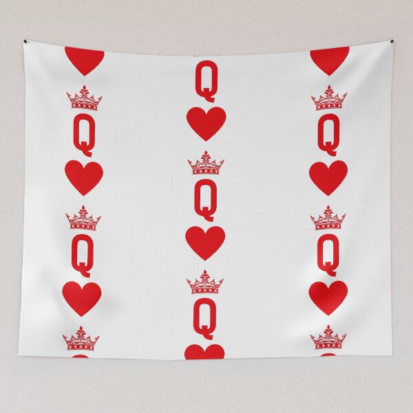 Item preview, Playing Card Queen of Hearts Logo Simple Minimalist Letter Design designed and sold by RoJor.