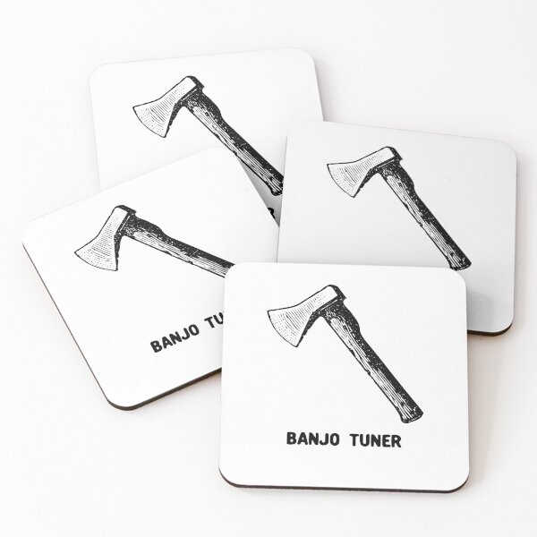 Item preview, Funny Banjo Tuner Joke Vintage Hatchet Design designed and sold by Huhnerdieb Apparel.