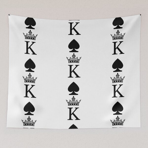 Item preview, Playing Card King of Spades Logo Simple Minimalist Letter Design designed and sold by RoJor.