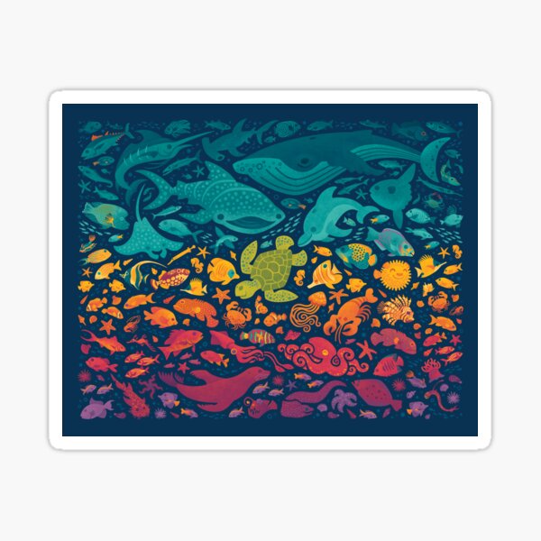 Aquatic Spectrum 2 Sticker