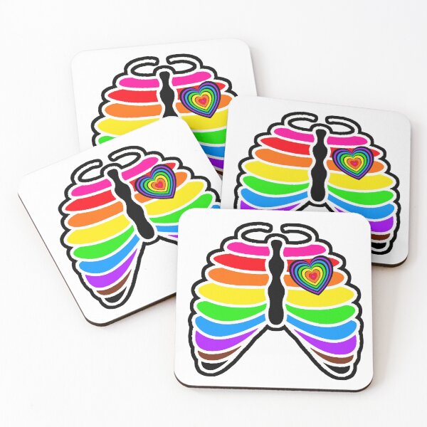Item preview, JRM Rainbow Ribcage w/ Rainbow Heart designed and sold by macey2cute.