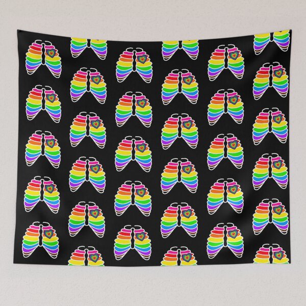 Item preview, JRM Rainbow Ribcage w/ Rainbow Heart designed and sold by macey2cute.