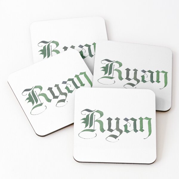 Item preview, Ryan - Personalized name in old English calligraphy designed and sold by calligraphyjay.