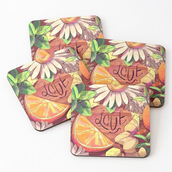 Tea Love Coasters (Set of 4)