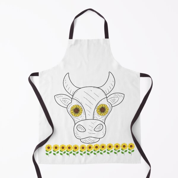 Item preview, Sunflowers Cow Head designed and sold by Happy-PrintZ.