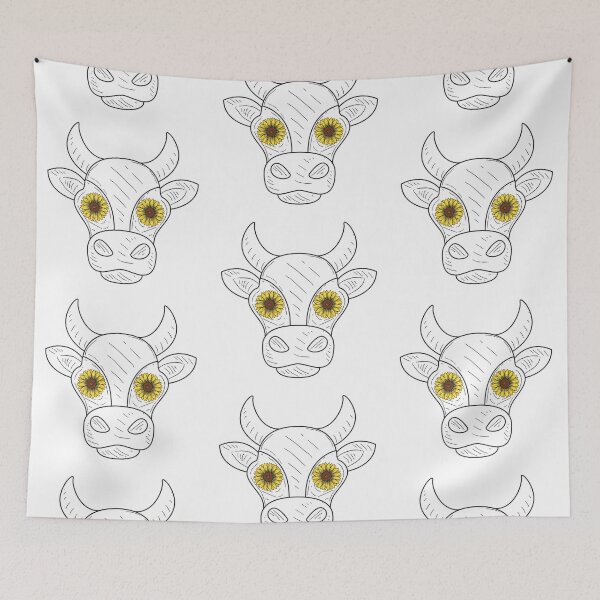 Item preview, Sunflowers Cow Head designed and sold by Happy-PrintZ.
