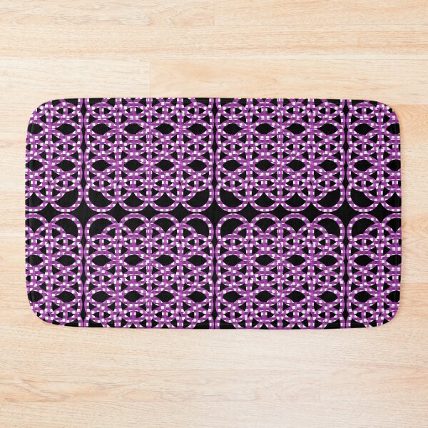 Item preview, Purple Gingham Checkered Circles designed and sold by ArtByLM.