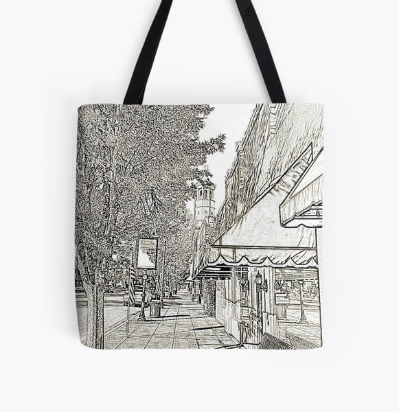 On Broad Street, Camden SC All Over Print Tote Bag