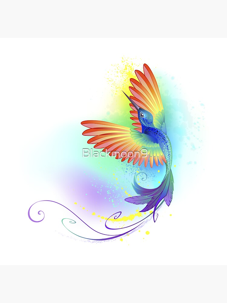 "Splendid Rainbow Hummingbird" Sticker For Sale By Blackmoon9 | Redbubble