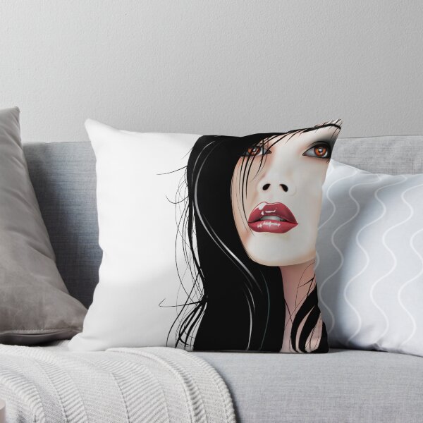 Artikelvorschau, Mimi Throw Pillow entworfen und verkauft von kiwiartyfarty.