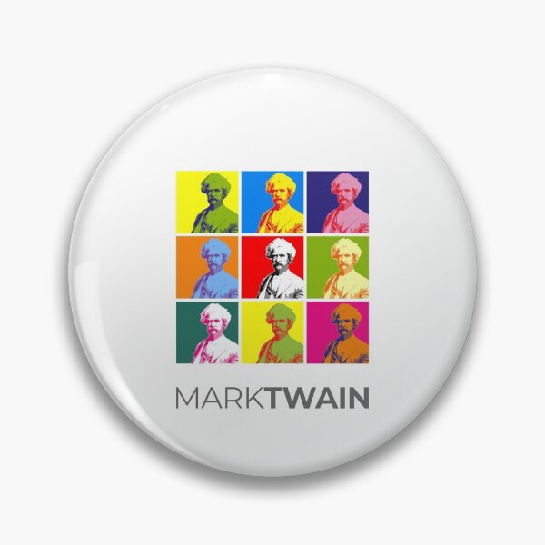 Item preview, Mark Twain pop-art portrait poster designed and sold by CMYKStudio.