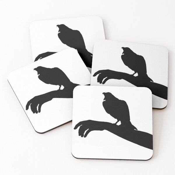 Item preview, raven on arm silhouette designed and sold by RockyCreekArt.