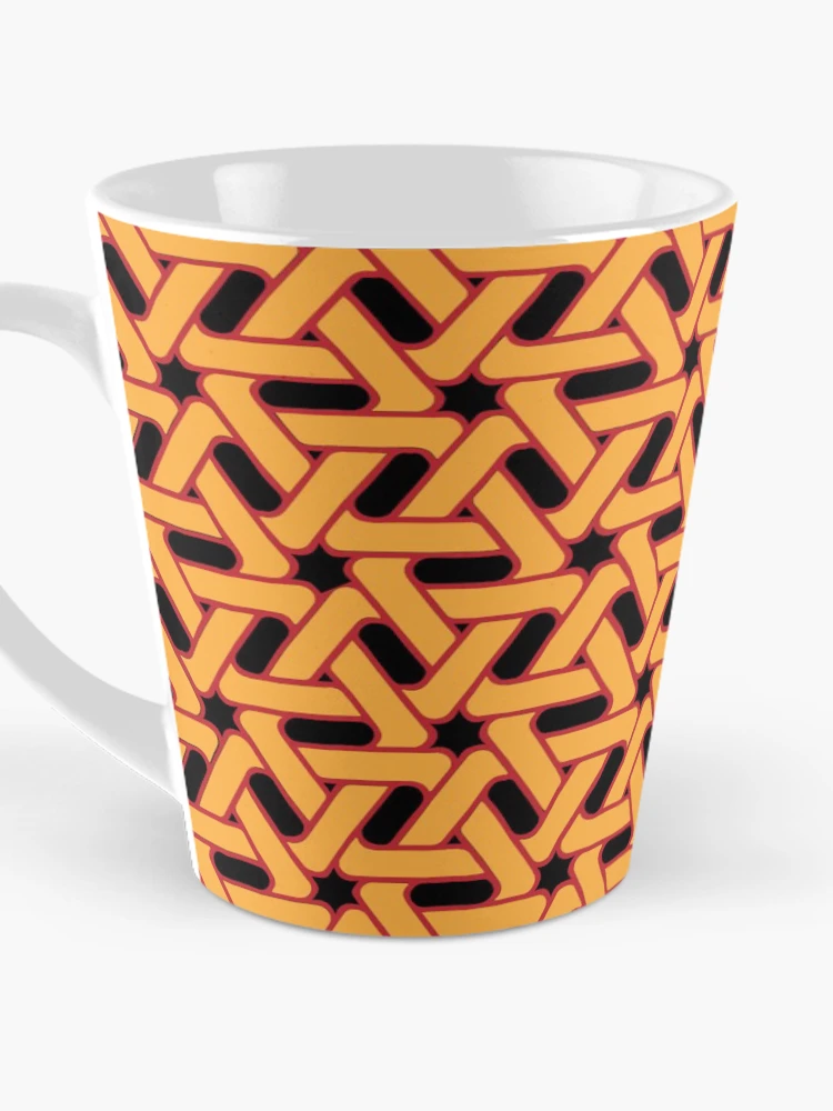 Thumbnail 3 of 4, Coffee Mug, Yellow trangle pattern design designed and sold by Rajzone.