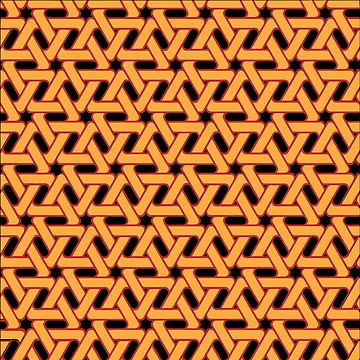 Artwork thumbnail, Yellow trangle  pattern design by Rajzone