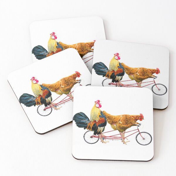 Item preview, Chickens on a Tandem Bicycle designed and sold by RamiBeans.