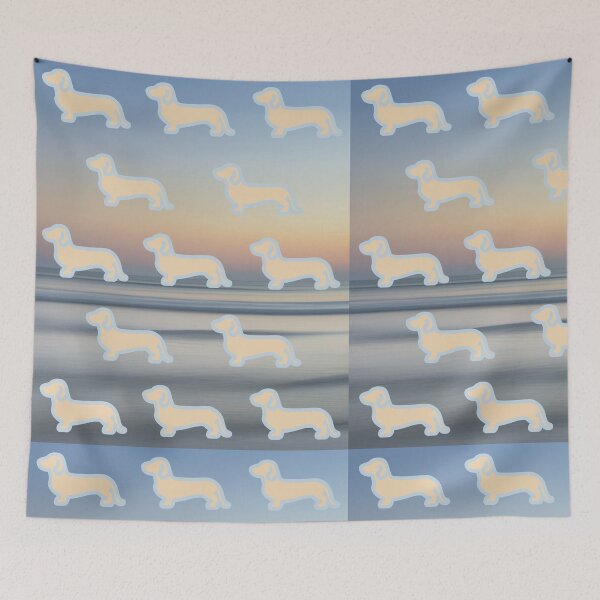 Item preview, Dachshund pattern | Above the clouds designed and sold by TheDachshund.