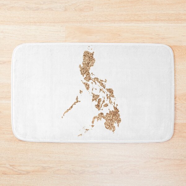 Item preview, Gold Glitter Philippine Island designed and sold by leenbernardo.