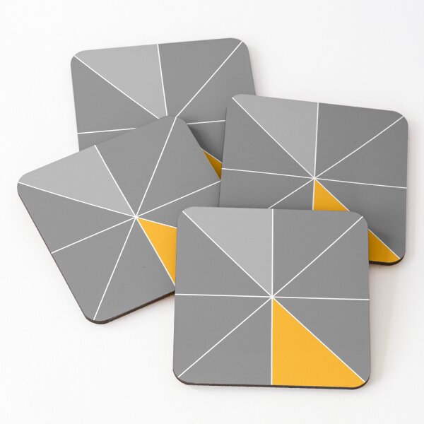 Item preview, Triangle pattern with mustard yellow designed and sold by Ninaeva.