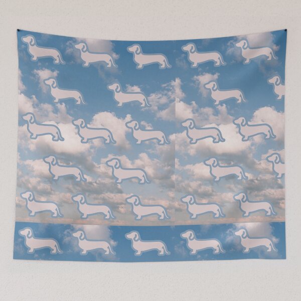 Item preview, Dachshund Clouds Pattern designed and sold by TheDachshund.