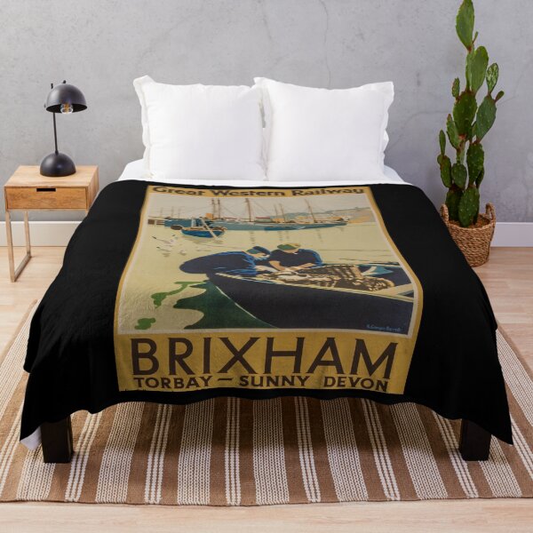 Item preview, retro classic Brixham poster designed and sold by CorasPosters.