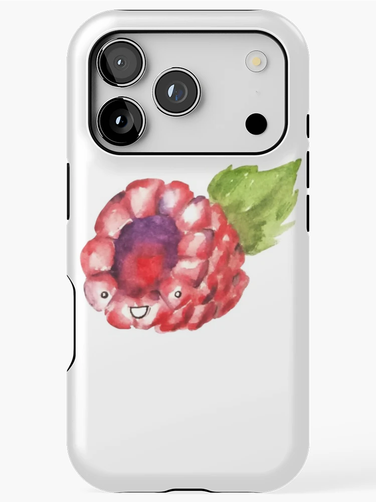 Thumbnail 1 of 4, iPhone Case, Happy Raspberry designed and sold by Squeak Studio.