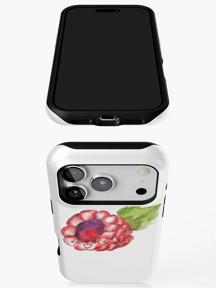 Thumbnail 3 of 4, iPhone Case, Happy Raspberry designed and sold by Squeak Studio.