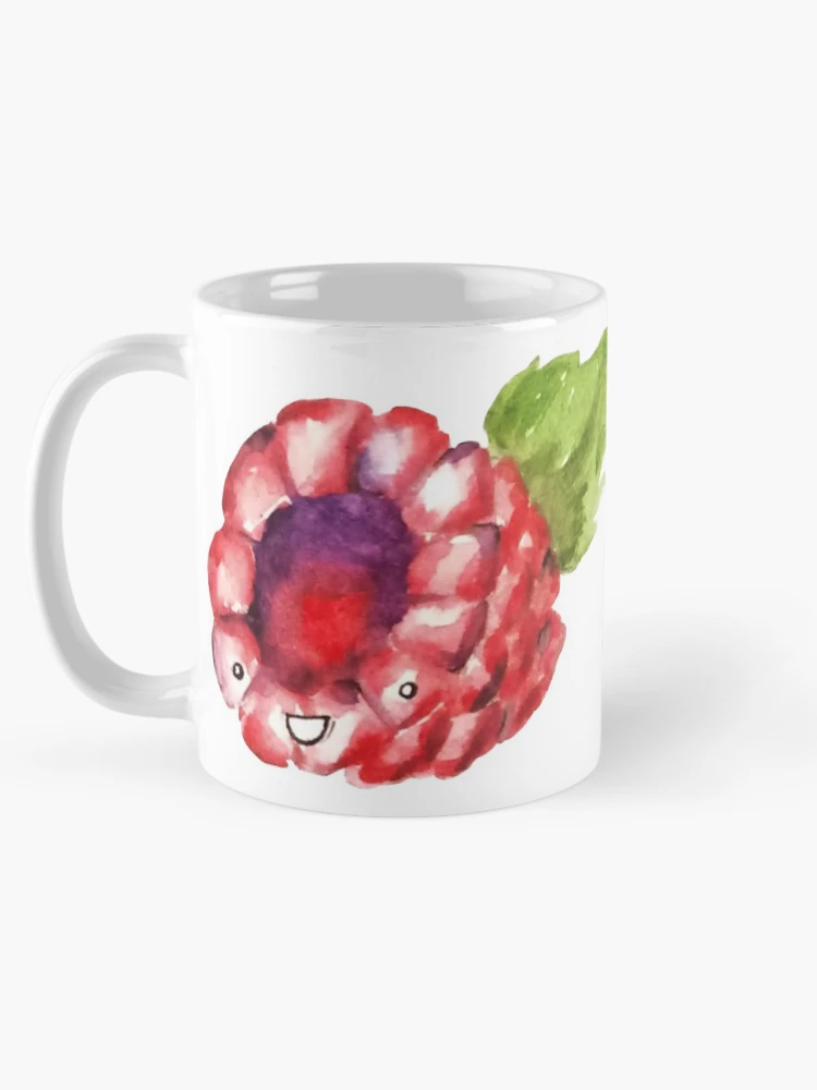 Thumbnail 5 of 6, Coffee Mug, Happy Raspberry designed and sold by Squeak Studio.
