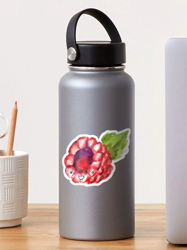 Thumbnail 1 of 3, Sticker, Happy Raspberry designed and sold by Squeak Studio.