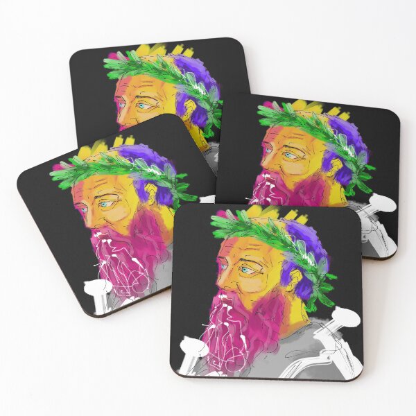 Item preview, Heraclitus of Ephesus with Black Background designed and sold by KennyLucky.