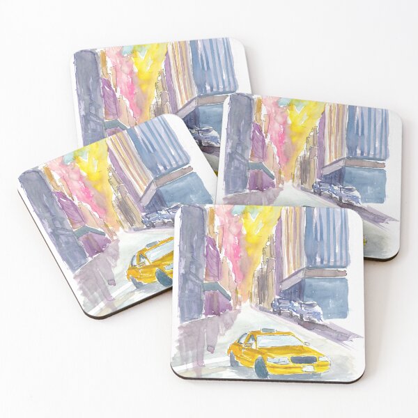 Item preview, Classical Cab Street Scene in New York City designed and sold by artshop77.