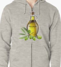 Extroversion Olive Oil Zipped Hoodie