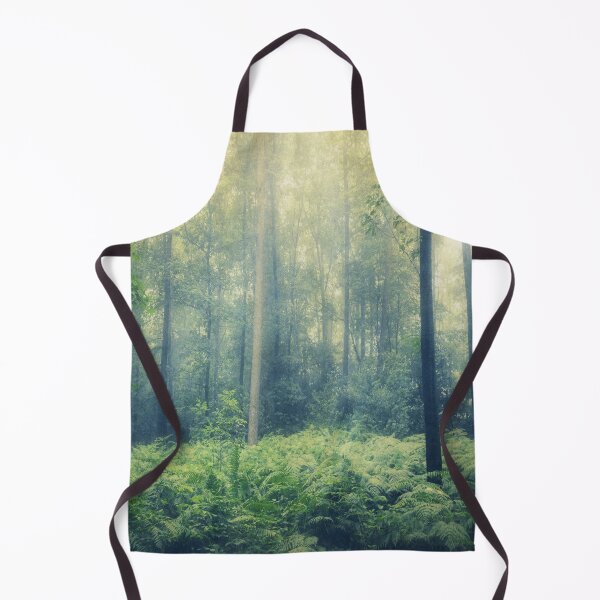 Item preview, serene woodlands - misty forest in morning light designed and sold by Dyrk Wyst Redbubble Shop.