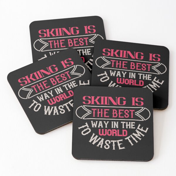 Item preview, Skiing Is The Best Way In The World To Waste Time designed and sold by GoodVibeDesign.