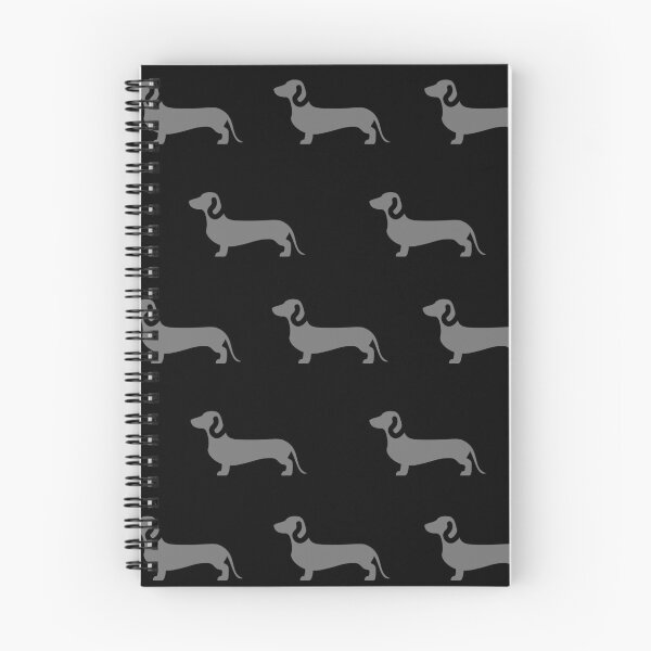 Item preview, Dachshund pattern in black designed and sold by TheDachshund.