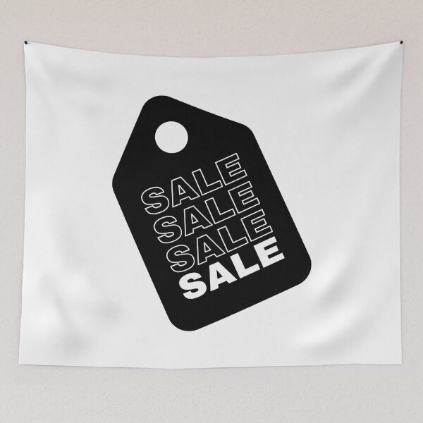Item preview, Sale Sale Sale Sale Tag Black designed and sold by meicha.